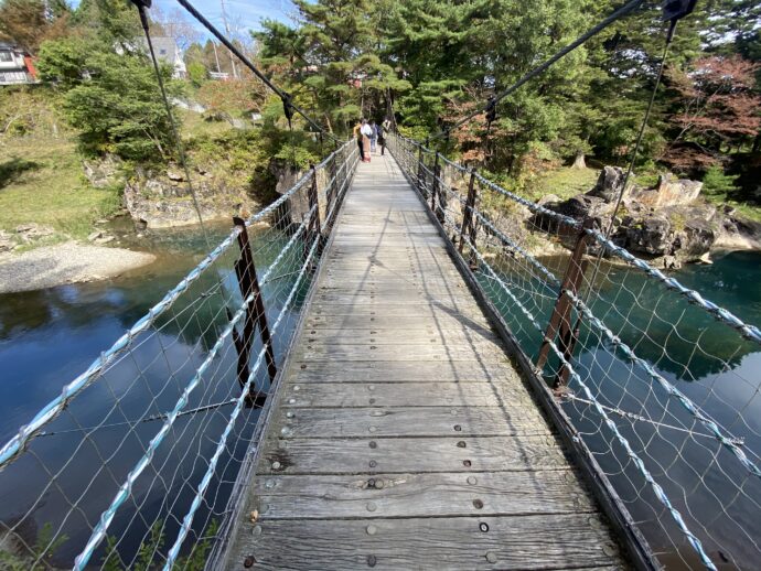 厳美渓の橋