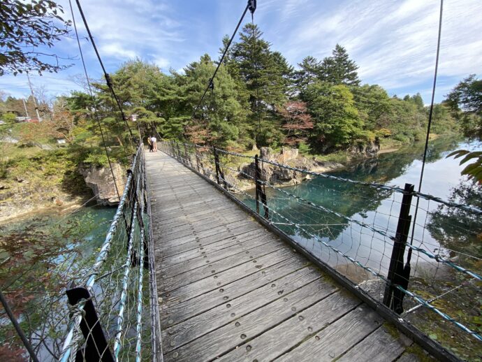 厳美渓の橋