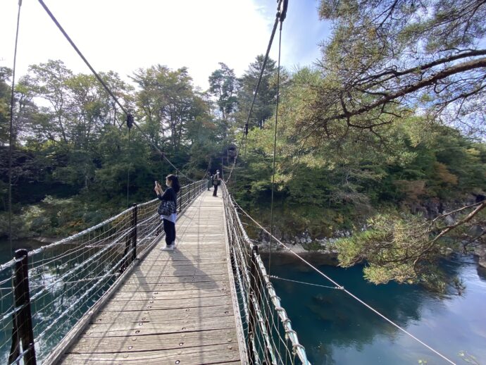 厳美渓の橋