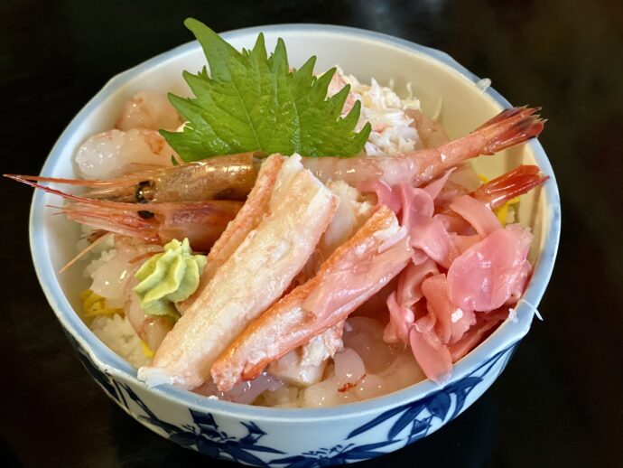 松葉カニ・甘エビ丼