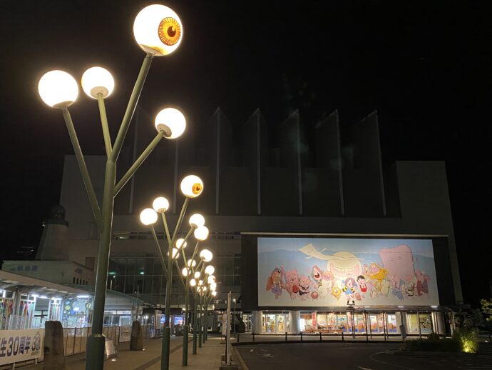 夜のJR境港駅