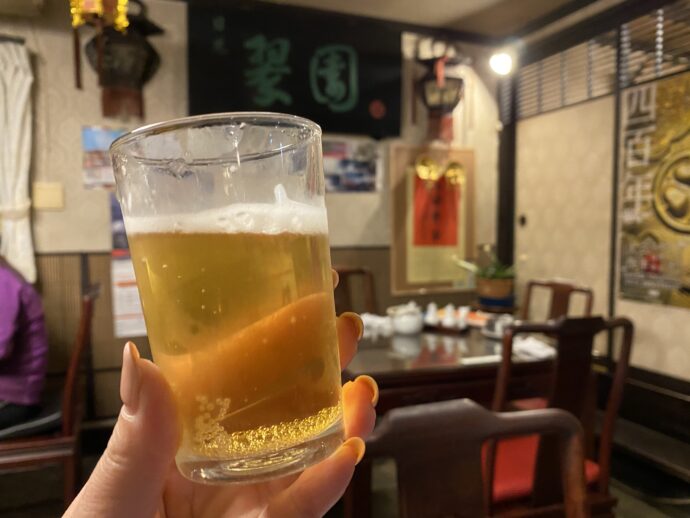 ビール乾杯