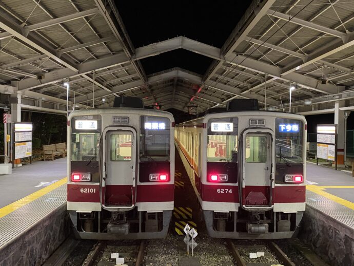 東武日光の線路