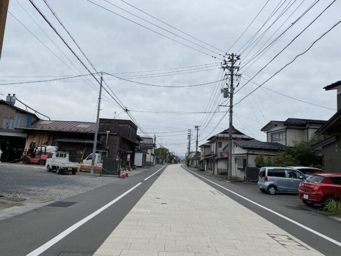 平泉駅のメイン通り