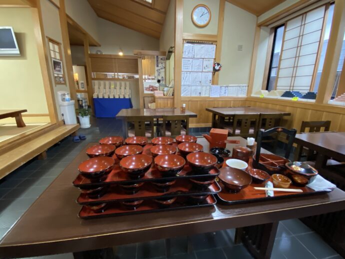 わんこ蕎麦の店内