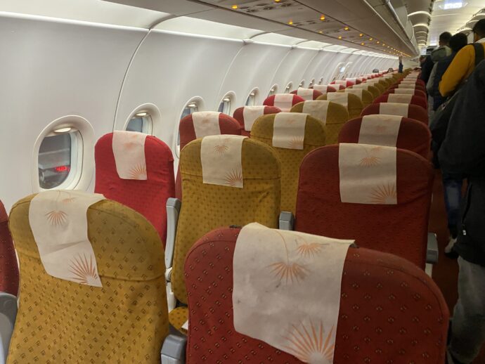 Air Indiaの機内