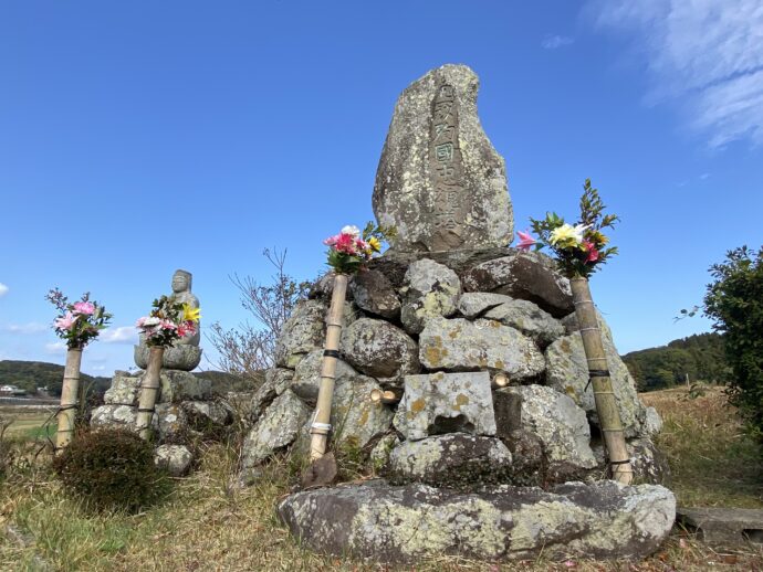 文永の役の激戦地の石碑