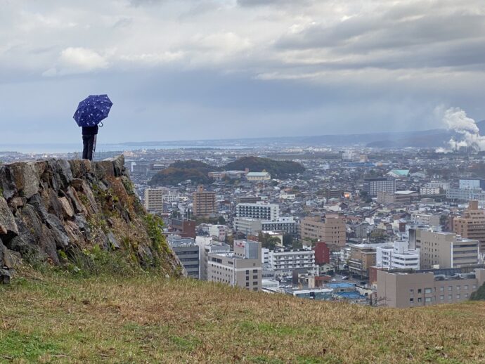 米子城跡からの眺め