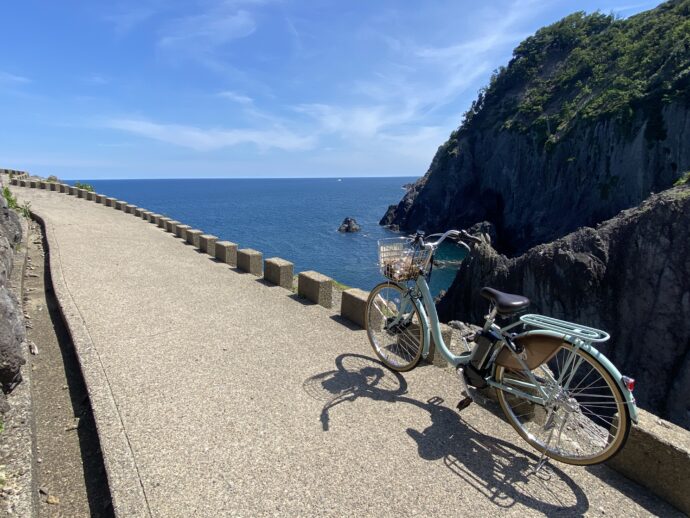 大引の鼻展望台への道