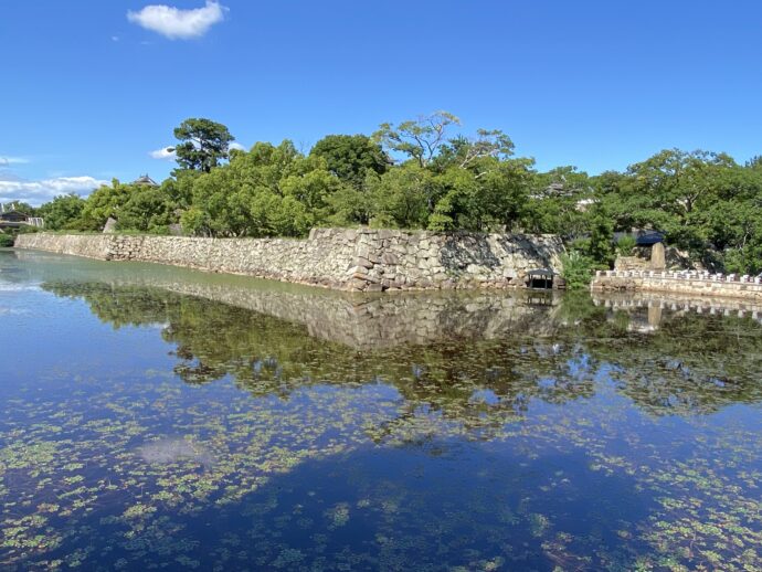 岡山城のお堀