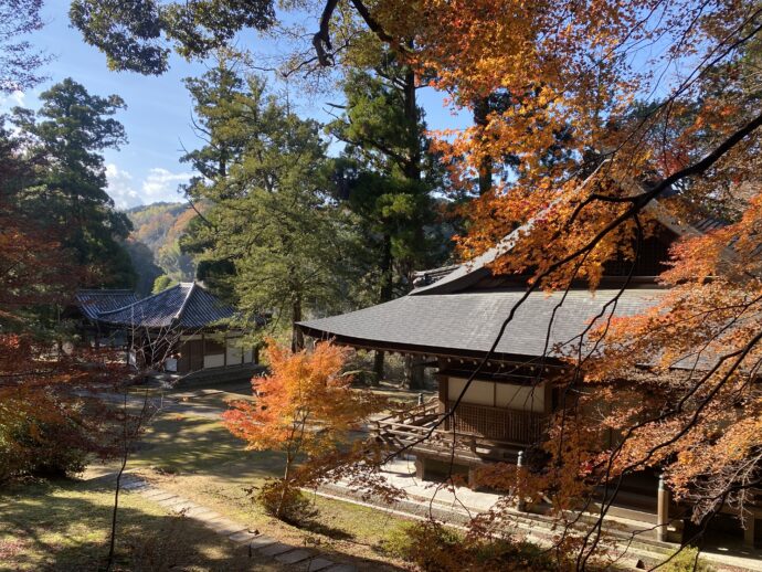 紅葉の弘川寺