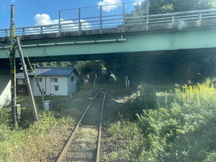 電車銭湯からの眺め