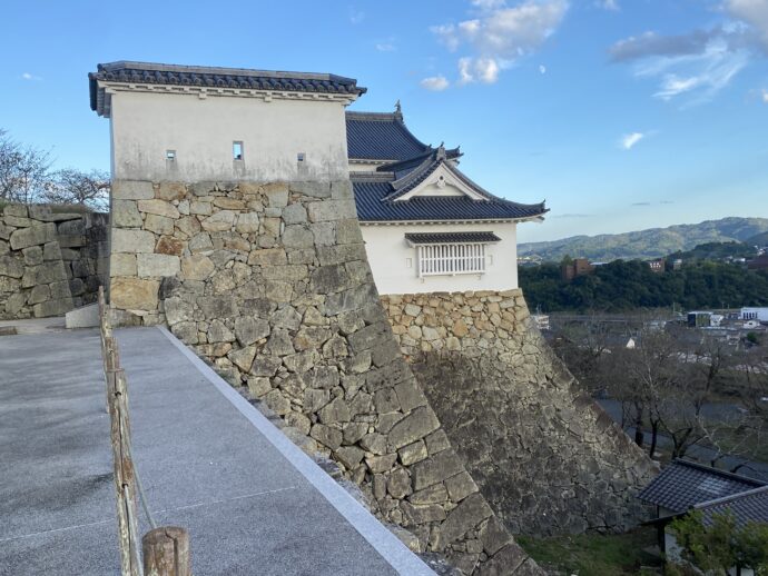 津山城の高石垣