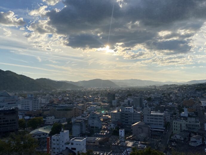 津山城からの眺め