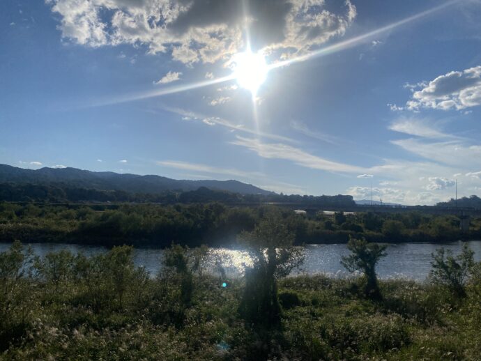 快晴の津山