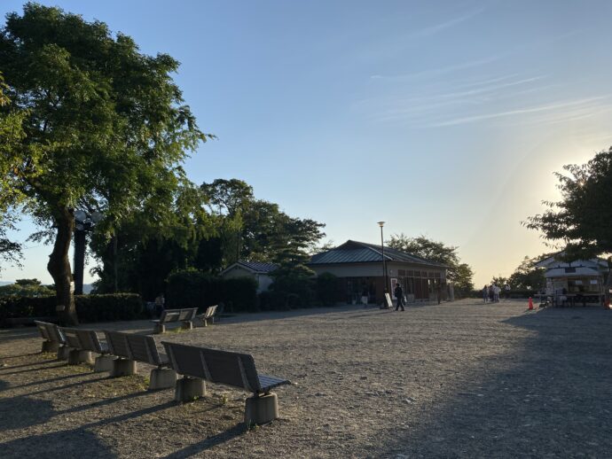 和歌山城 天守閣の広場