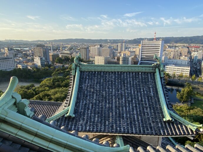 和歌山城の屋根