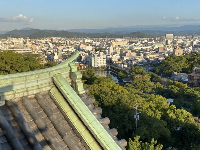 和歌山城天守閣からの眺望