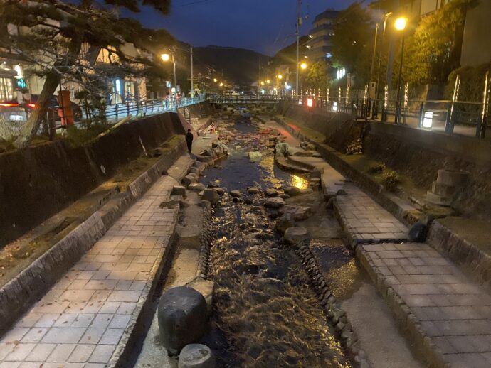 夜の玉造温泉