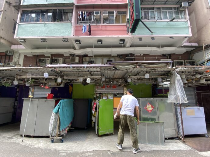 開店準備中