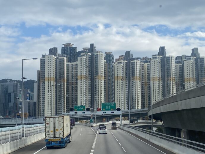 香港のビル群