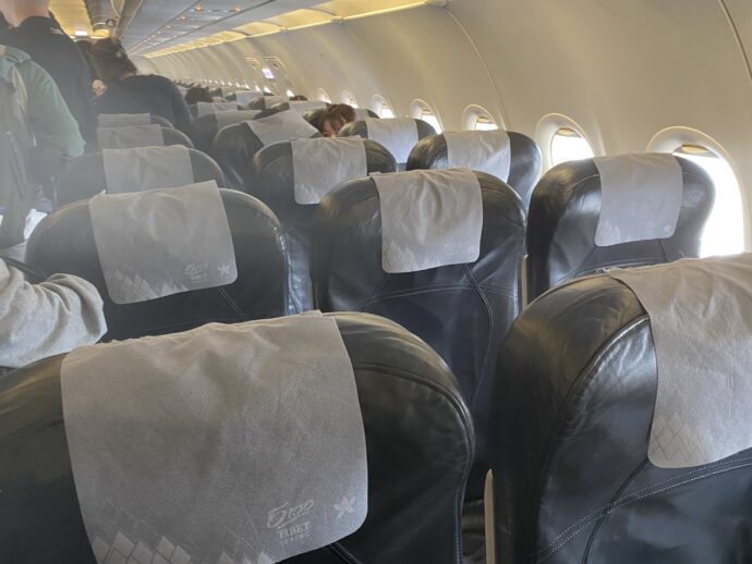 香港航空の機内