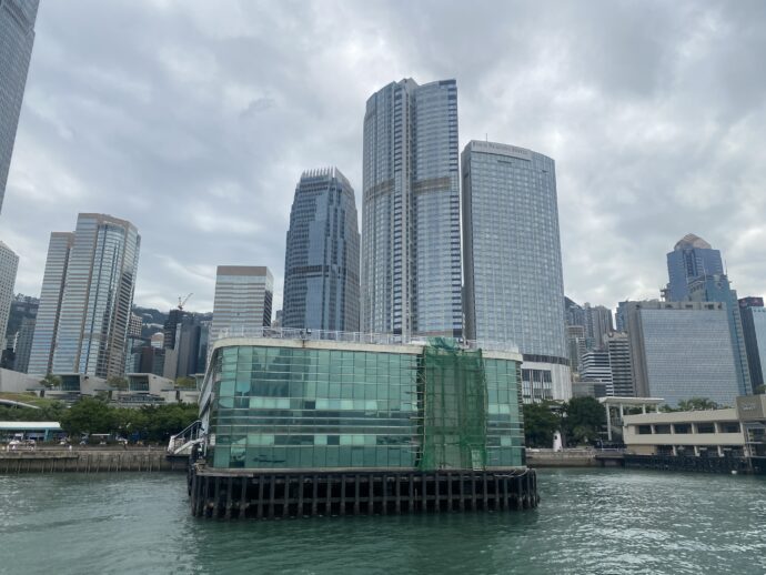 香港島のビル群