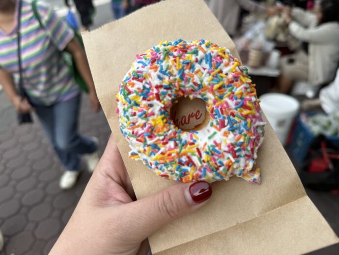 Rainbow Donut ₱35