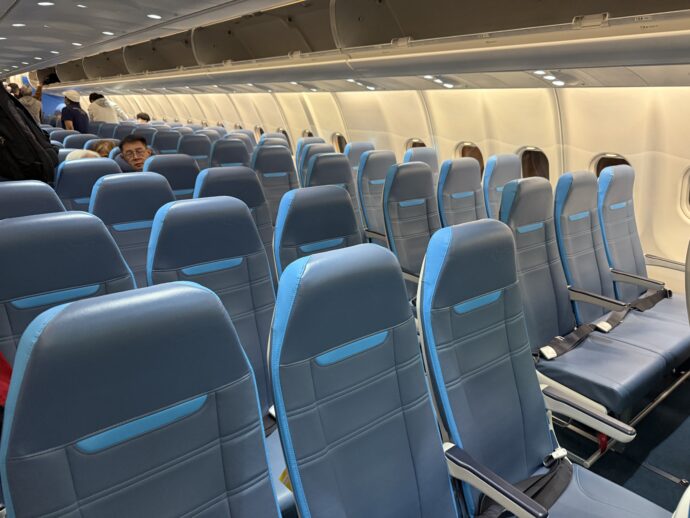 セブ・パシフィック航空の機内
