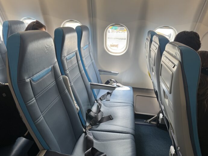 セブ・パシフィック航空のシート