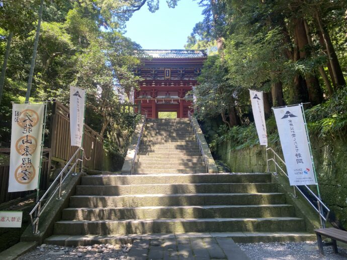 楼門への階段