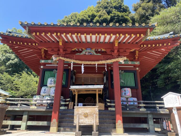 久能山東照宮の拝殿・本殿