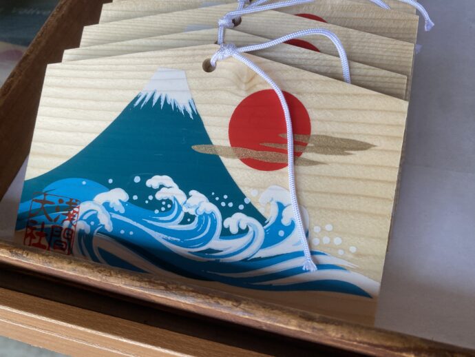 富士山柄の絵馬