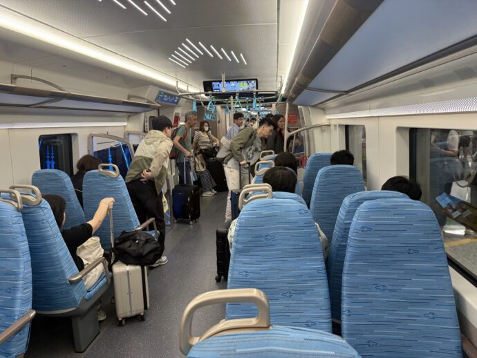 エアポートリンクライン車内