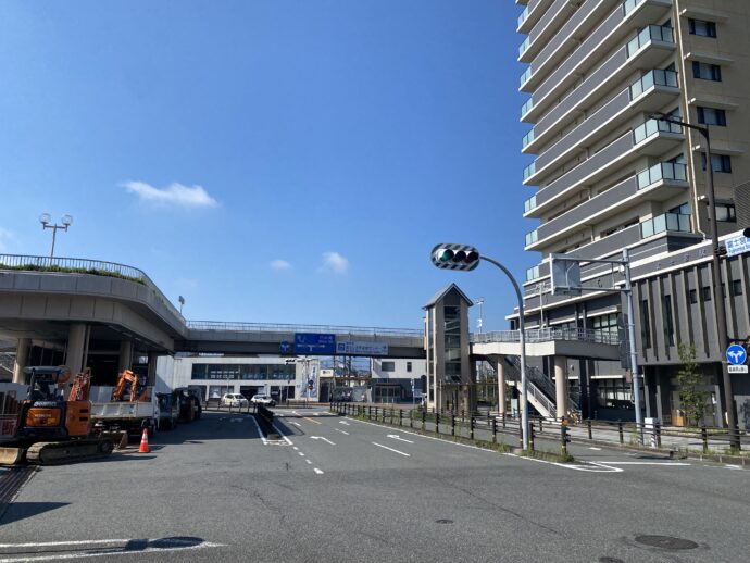 快晴の富士宮駅前通り