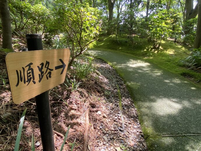 順路の立て札
