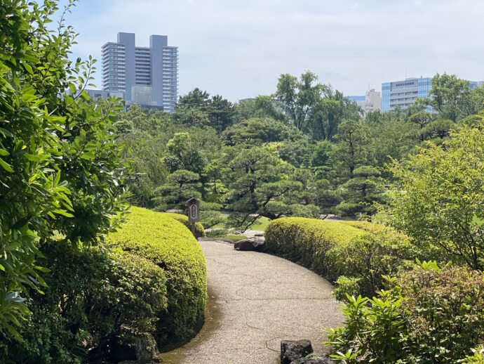 紅葉山庭園の道