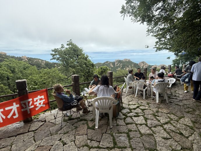 明霞洞の展望台