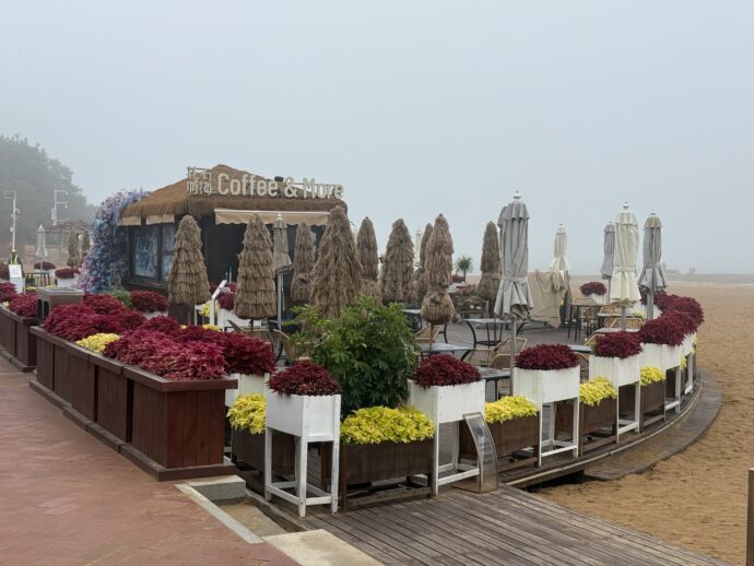 開店前のショップ