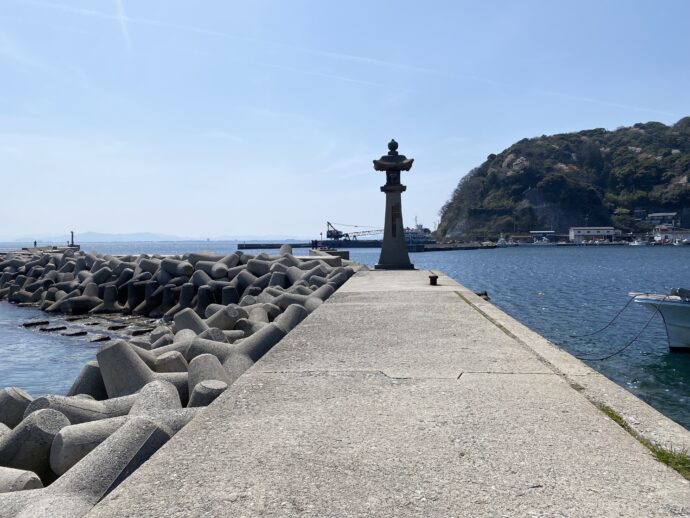 美保港の桟橋