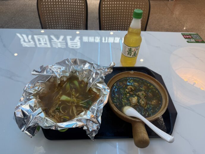 錫紙花甲粉と砂鍋扇貝撈飯