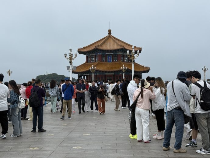 青島桟橋と回澜阁