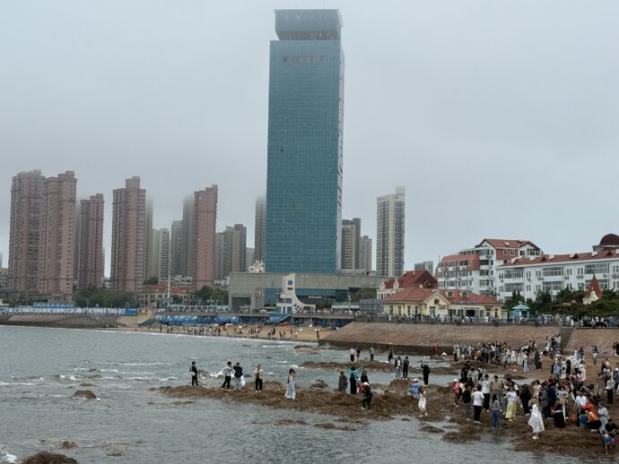 青島桟橋からの眺め