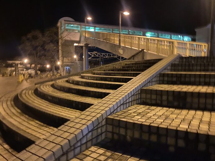 揖屋駅の陸橋