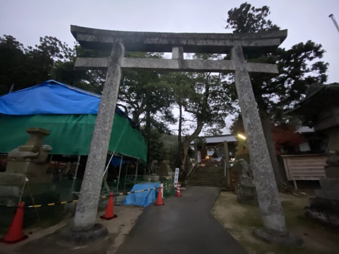揖夜神社の鳥居