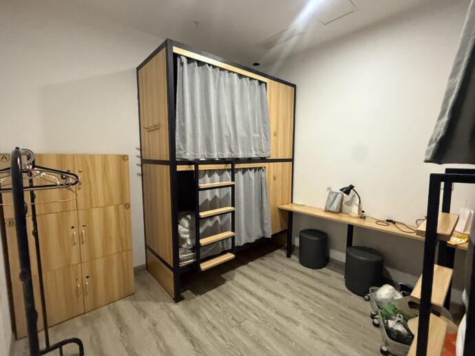 ホステルの４人部屋