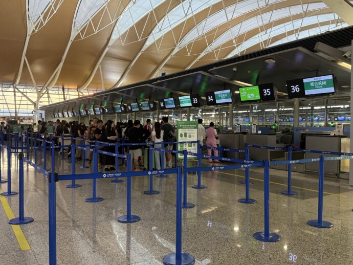 春秋航空カウンター