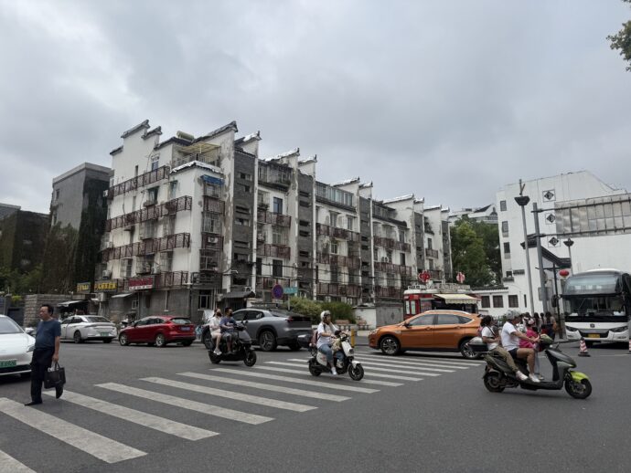 南京の交差点