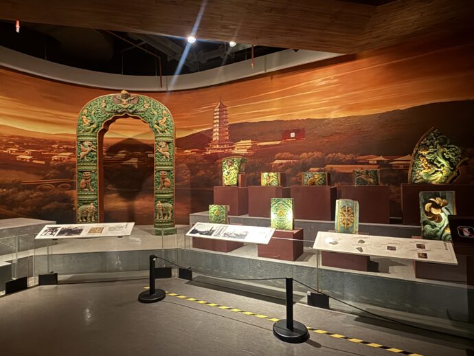 報恩寺を説明するコーナー