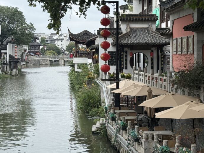 秦淮河の沿いの景観